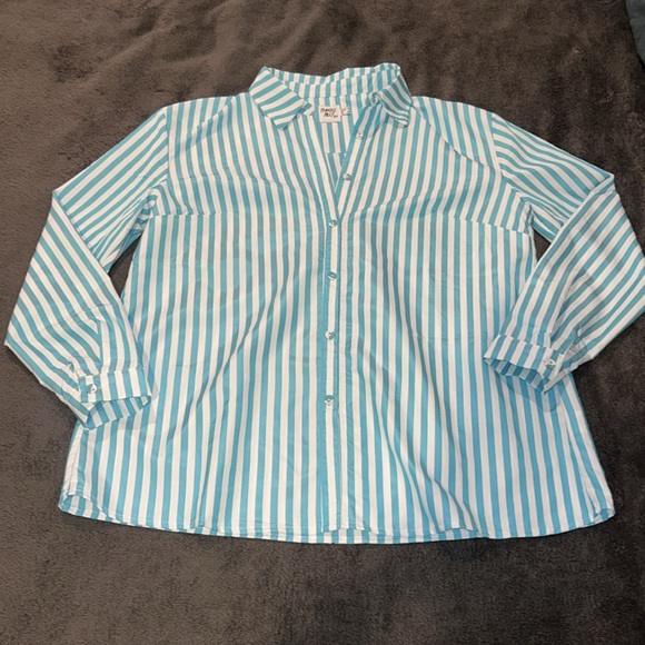 Princess Polly Matching Blue and White Stripped Set - Picture 3 of 6